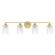 Milan Four Light Vanity in Capital Gold (65|120541CG-422)