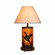 Cascade-Loon Black Iron Two Light Table Lamp in Black Iron (172|M60164AM-OP-97)