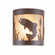 Kincaid-Trout One Light Semi Flush Mount in Rustic Brown (172|M49181AL-27)