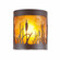 Kincaid-Cattails One Light Semi Flush Mount in Rustic Brown (172|M49165AM-27)