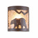 Kincaid-Mountain Bear One Light Semi Flush Mount in Rustic Brown (172|M49125AL-27)