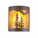 Kincaid-Spruce Tree One Light Semi Flush Mount in Rustic Brown (172|M49114AM-27)