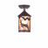 Cascade-Valley Deer One Light Semi Flush Mount in Rustic Brown (172|M48421AL-27)