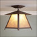 Smoky Mountain-Northrim One Light Semi Flush Mount in Rustic Brown (172|M47679AL-27)