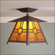 Smoky Mountain-Southview One Light Semi Flush Mount in Rustic Brown (172|M47674AM-27)