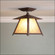 Smoky Mountain-Northrim One Light Semi Flush Mount in Rustic Brown (172|M47579AL-27)