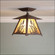 Smoky Mountain-Cattails One Light Semi Flush Mount in Rustic Brown (172|M47565AL-27)