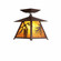 Smoky Mountain-Spruce Cone One Light Semi Flush Mount in Rustic Brown (172|M47540AM-27)
