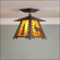 Smoky Mountain-Mountain Moose One Light Semi Flush Mount in Rustic Brown (172|M47527AM-27)