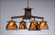 Smoky Mountain-Spruce Cone Four Light Chandelier in Rustic Brown (172|M41440AM-27)