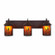 Cascade-Cattails Three Light Bath Vanity Light in Rustic Brown (172|M38365AM-27)