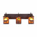 Cascade-Valley Elk Three Light Bath Vanity Light in Rustic Brown (172|M38323AM-27)
