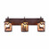 Cascade-Valley Deer Three Light Bath Vanity Light in Rustic Brown (172|M38321AL-27)