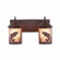 Cascade-Trout Rustic Brown Two Light Bath Vanity Light in Rustic Brown (172|M38281AL-27)