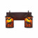 Cascade-Mountain Moose Rustic Brown Two Light Bath Vanity Light in Rustic Brown (172|M38227AM-27)