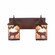 Cascade-Valley Elk Two Light Bath Vanity Light in Rustic Brown (172|M38223AL-27)