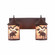 Cascade-Alaska Moose Two Light Bath Vanity Light in Rustic Brown (172|M38222AL-27)
