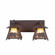 Smoky Mountain-Mountain Bear Two Light Bath Vanity Light in Rustic Brown (172|M35225AL-27)
