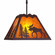 Rocky Mountain-Mountain Moose Rustic Brown One Light Pendant in Rustic Brown (172|M26527AM-ST-27)