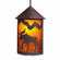 Cascade Lantern-Mountain Moose One Light Pendant in Rustic Brown (172|M24627AM-ST-27)