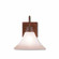 Cedarwood-Rustic Plain One Light Wall Sconce in Rust Patina (172|H54101CT-02)
