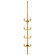 Liaison Eight Light Wall Sconce in Antique-Burnished Brass (268|KW 2204AB)
