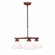 Cedarwood-Rustic Plain Three Light Chandelier in Rust Patina (172|H43301CW-02)