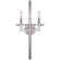 Liaison Two Light Wall Sconce in Polished Nickel (268|KW 2201PN)