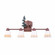 Parkshire-Bear Four Light Bath Vanity Light in Cedar Green/Rust Patina (172|H37426TT-03)