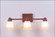 Parkshire-Rustic Plain Three Light Bath Vanity Light in Rust Patina (172|H37301TT-02)