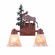 Parkshire-Mountain Moose Two Light Bath Vanity Light in Cedar Green/Rust Patina (172|H37227AS-03)