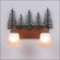 Denali-Cedar Tree Two Light Bath Vanity Light in Cedar Green/Rust Patina (172|H32243TT-03)