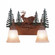 Denali-Mountain Deer Two Light Bath Vanity Light in Cedar Green/Rust Patina (172|H32230TT-03)