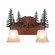 Denali-Bear Two Light Bath Vanity Light in Cedar Green/Rust Patina (172|H32226TT-03)