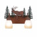Denali-Valley Elk Two Light Bath Vanity Light in Cedar Green/Rust Patina (172|H32223ET-03)