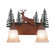Denali-Valley Deer Two Light Bath Vanity Light in Cedar Green/Rust Patina (172|H32221TT-03)