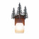 Wasatch-Cedar Tree Cedar Green/Rust Patina One Light Wall Sconce in Cedar Green/Rust Patina (172|H14143ET-03)