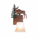 Wasatch-Mountain Moose Cedar Green/Rust Patina One Light Wall Sconce in Cedar Green/Rust Patina (172|H14127TT-03)