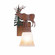 Wasatch-Valley Elk Cedar Green/Rust Patina One Light Wall Sconce in Cedar Green/Rust Patina (172|H14123TT-03)