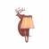 Diablo-Valley Elk One Light Wall Sconce in Rust Patina (172|H13123OP-02)
