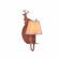 Diablo-Valley Deer One Light Wall Sconce in Rust Patina (172|H13121OP-02)