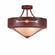 Ridgemont-Del Rio Three Light Semi-Flush Mount in Rust Patina (172|A49185AL-HR-02)
