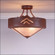 Ridgemont-Mountain Cutout Three Light Semi-Flush Mount in Rust Patina (172|A49141AL-HR-02)