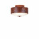 Ridgemont-Fish Cutout Two Light Close-to-Ceiling Light in Rust Patina (172|A47962-02)