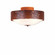 Ridgemont-Bison Three Light Close-to-Ceiling Light in Rust Patina (172|A47839-02)