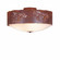 Ridgemont-Horse Cutout Three Light Close-to-Ceiling Light in Rust Patina (172|A47759-02)