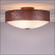Ridgemont-Cedar Bough Cutout Three Light Close-to-Ceiling Light in Rust Patina (172|A47748-02)