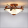 Wisley-Pine Cone Three Light Semi Flush Mount in Pine Green/Rust Patina (172|A47420-04)