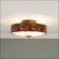 Ridgemont-Bison Three Light Close-to-Ceiling Light in Rust Patina (172|A47139-02)