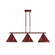 Canyon-Deception Pass Three Light Island Pendant in Rust Patina (172|A45302-02)